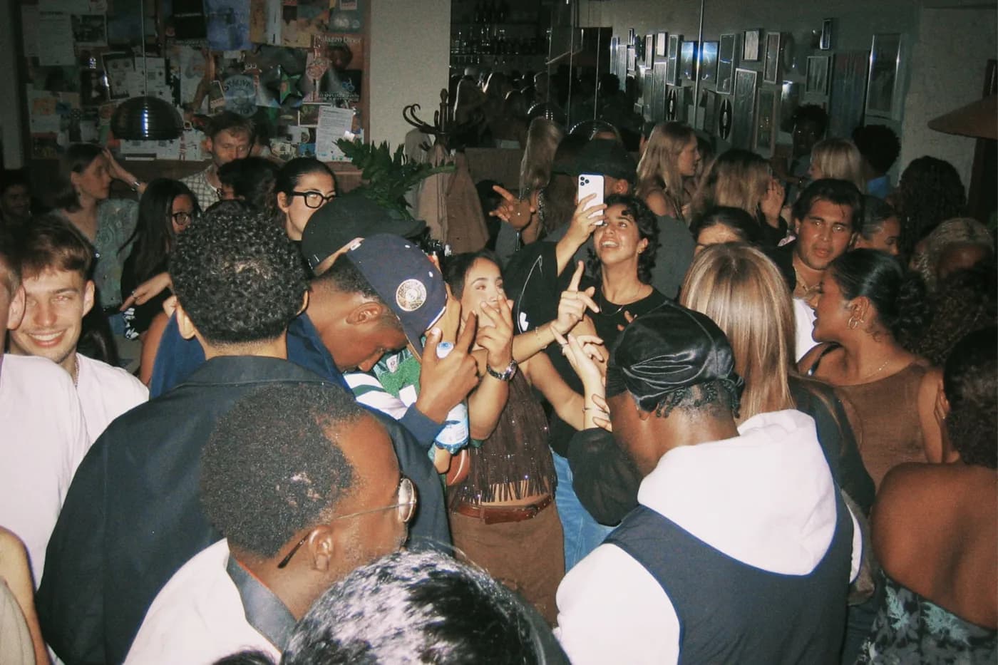 A full room on a Friday night