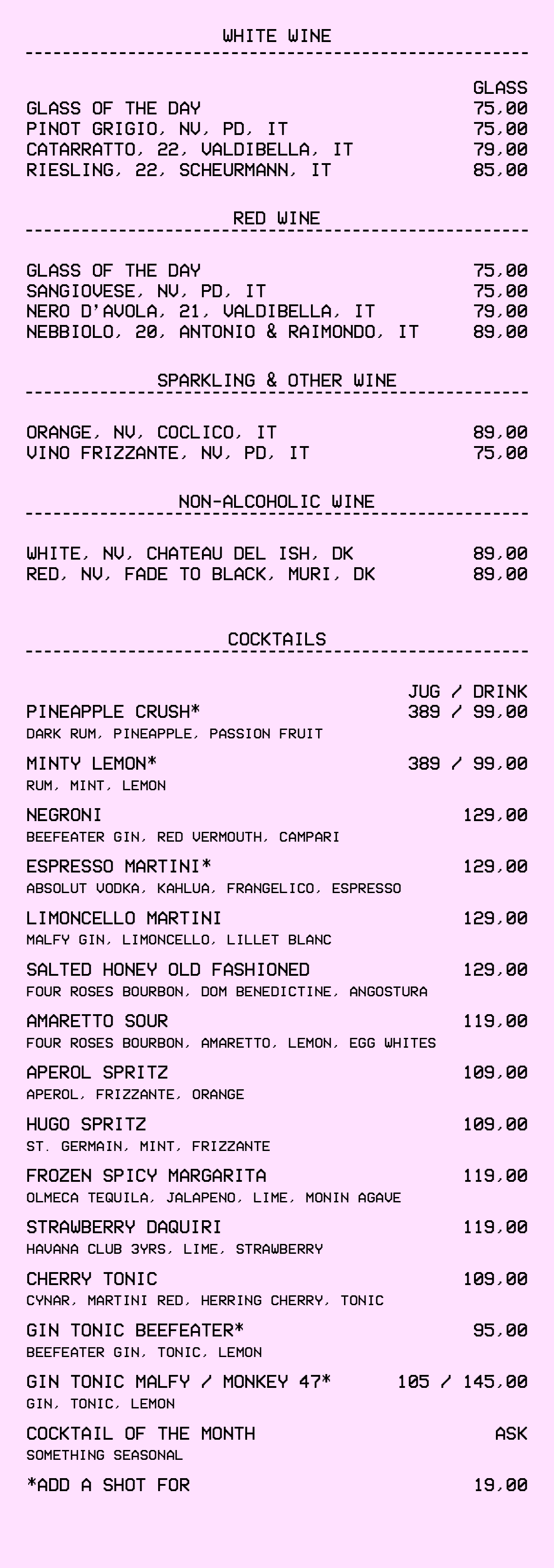 Drinks